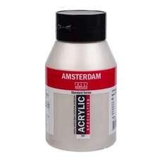 Amsterdam Acrylfarbe 800 Silber 1000 ml