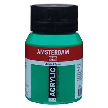 Amsterdam Acrylfarbe 619 Permanentgrün Dunkel 500 ml