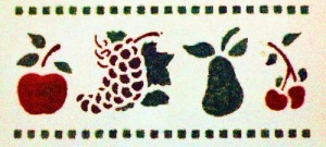 Schablonen Frucht Sortiment 2