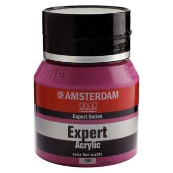 Expert Series Amsterdam Acrylfarbe Topf 400 ml 590 Permanentrotviolett Deckend