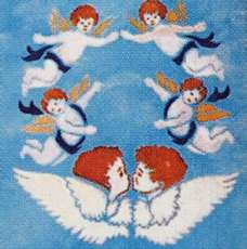 Schablonen Fliegende Engel