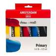 Angebot Amsterdam Acrylfarben-Mischset Primärfarben 5 x 120 ml