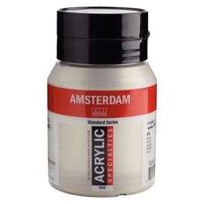 Amsterdam Acrylfarbe 800 Silber 500 ml