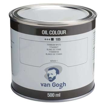 Van Gogh Ölfarbe Dose 500 ml 105 Titanweiß (Safloröl)